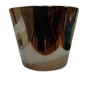 Vintage Silver Glass Ice Bucket - Has that Mercury Glass Look - 1960s - Unmarked